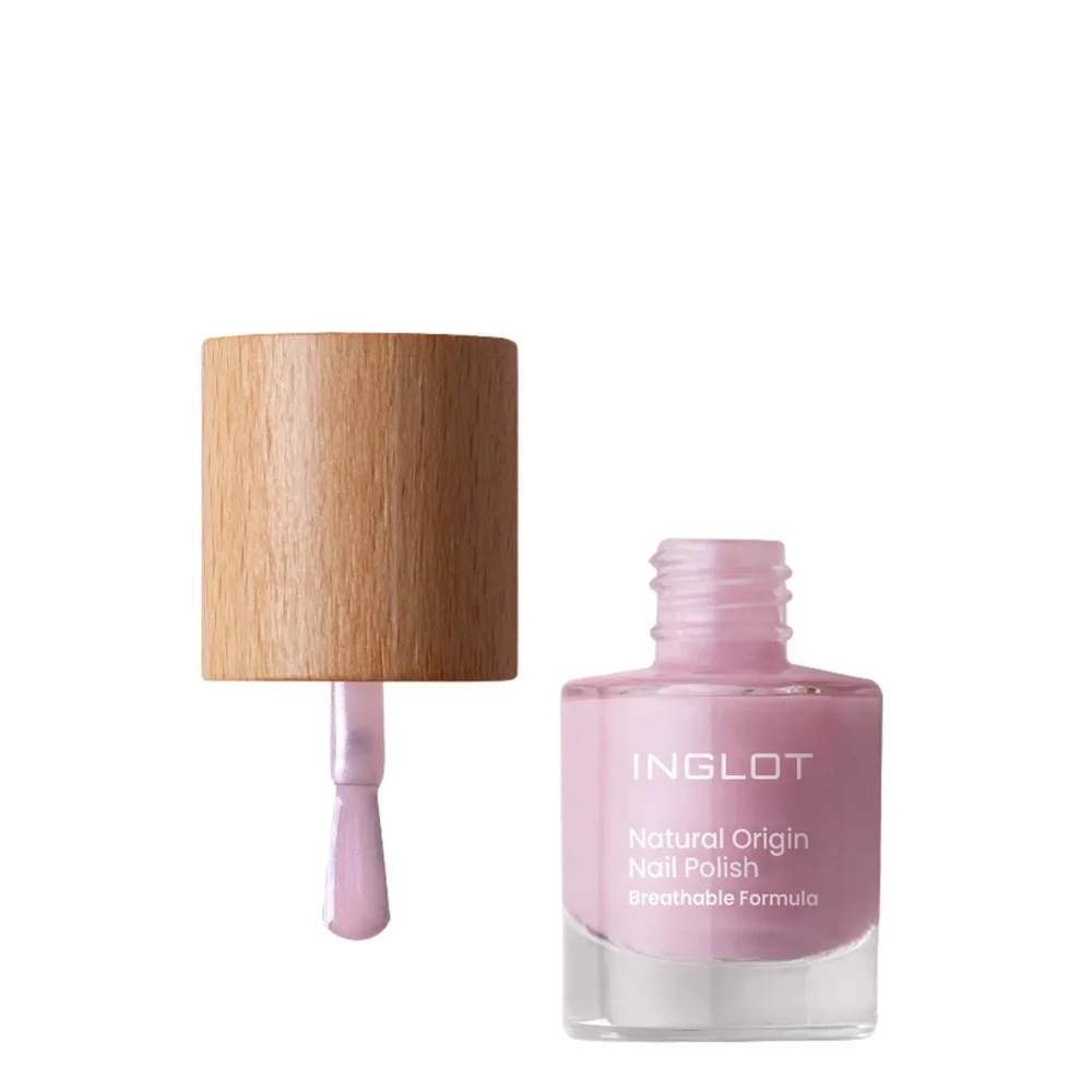 Лак для ногтей Inglot Natural Origin 047 Candy Pearl перламутровый, розово-красная гамма