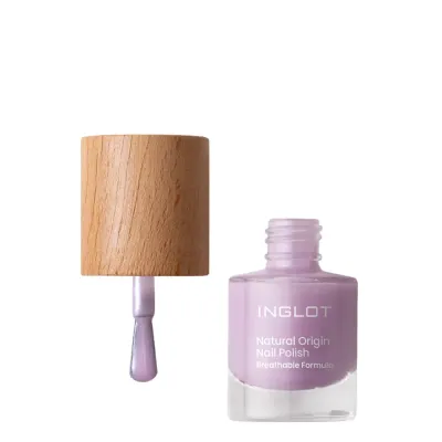 Лак для ногтей Inglot Natural Origin 048 Lilac Pearl сиреневый перламутровый, глянцевый финиш