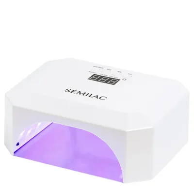 Лампа для маникюра Semilac UV LED 24W/48 Diamond Multi LED Red Light System, синий, розовый и красный свет, датчик движения
