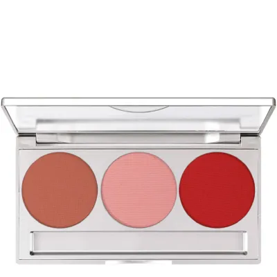 Румяна Kryolan Trio Blusher Magnetic Statement палетка три оттенка, магнитный футляр с зеркалом