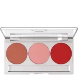 Румяна Kryolan Trio Blusher Magnetic Statement палетка три оттенка, магнитный футляр с зеркалом — фото 1