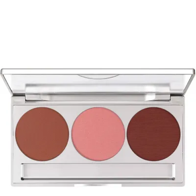 Румяна Kryolan Trio Blusher Magnetic Subtle палетка из трёх сдержанных оттенков, магнитный футляр