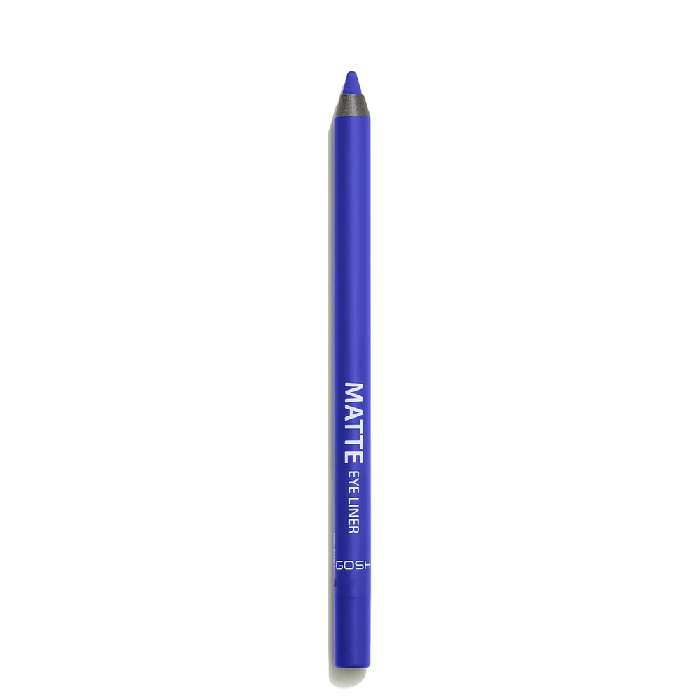 Карандаш для глаз Gosh Matte Eye Liner 008 Crazy Blue синий матовый водостойкий