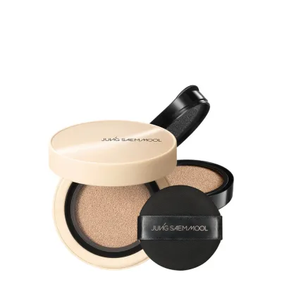 Тональный кушон JUNG SAEM MOOL Cover Layer Cushion Fair Light плотное покрытие, со сменным блоком, 2 x 14 г