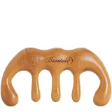 Массажёр для кожи головы Benton Scalp Brush Massager ручной, деревянный, для головы и тела — фото 1