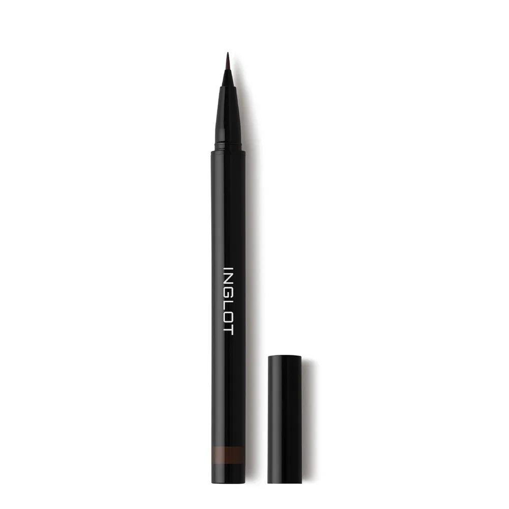 Маркер для бровей и глаз Inglot Multifunctional Brow & Eye Pen 02 Dark Brown насыщенный, стрелки и брови