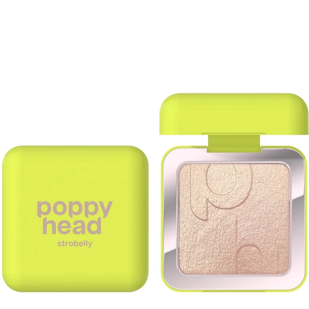 Хайлайтер для лица Poppy Head Strobelly Baked 01 Bubbelle запечённый, сияющий финиш
