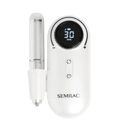 Фрезер для маникюра Semilac Compact Lite беспроводной, до 30 000 оборотов в минуту, реверс и дисплей, зарядка USB-C