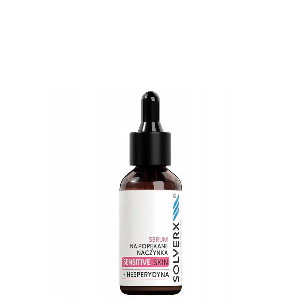 Сыворотка для лица Solverx Sensitive Skin для кожи с куперозом и покраснениями, успокаивающая, 30 мл