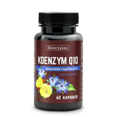 Коэнзим Q10 Skoczylas с экстрактами энотеры и огуречника, растительные капсулы, 60 шт