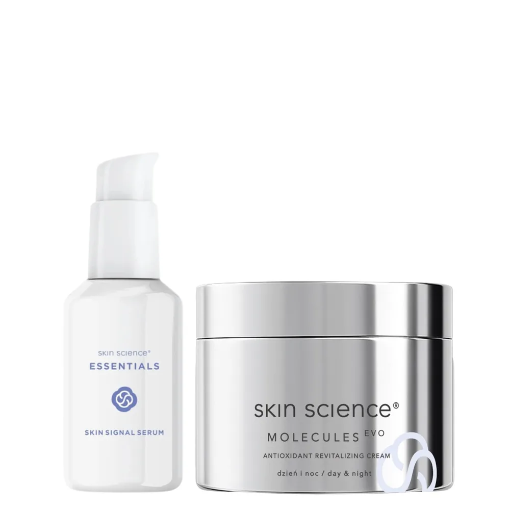 Набор для лица Skin Science Molecules EVO антиоксидантный крем + Skin Signal сыворотка, лифтинг 30 г