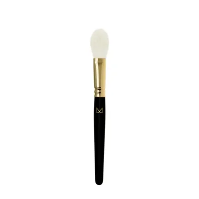 Кисть для макияжа лица M Brush by Maxineczka 08, натуральный ворс козы, позолота 24К, ручная работа