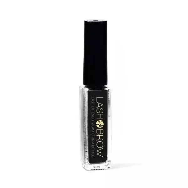 Микроволокна для ресниц Lash Brow Ресницы в бутылочке чёрные, объём и длина, с экстрактом зелёного чая