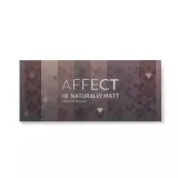 Палетка теней для век Affect Naturally Matt прессованные матовые 10 коричневых оттенков — фото 3