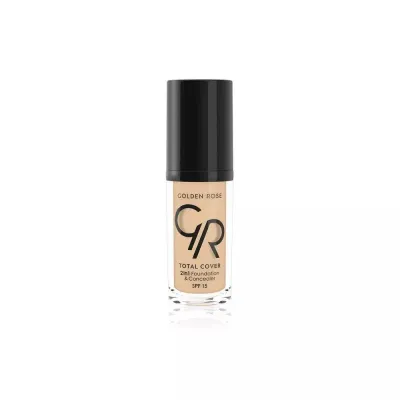 Тональный крем Golden Rose Total Cover 2 in 1 и корректор плотное покрытие SPF 15 оттенок 01, 30 мл