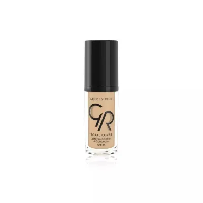 Тональный крем Golden Rose Total Cover 2 in 1 Foundation & Concealer корректор 2 в 1, плотное покрытие, SPF 15, оттенок 11, 30 мл