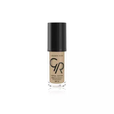 Тональный крем Golden Rose Total Cover 2 in 1 Foundation & Concealer корректор 2 в 1, матовый финиш, SPF 15, оттенок 06, 30 мл