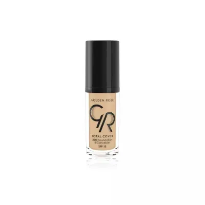 Тональный крем Golden Rose Total Cover 2 in 1 Foundation & Concealer корректор 2 в 1, светлый оттенок 03, SPF 15, 30 мл