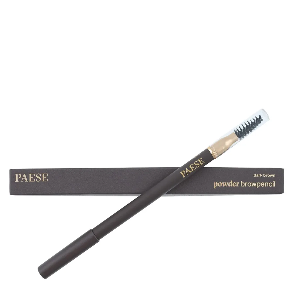 Карандаш для бровей Paese Powder Browpencil Dark Brown пудровый финиш, тёмно-коричневый