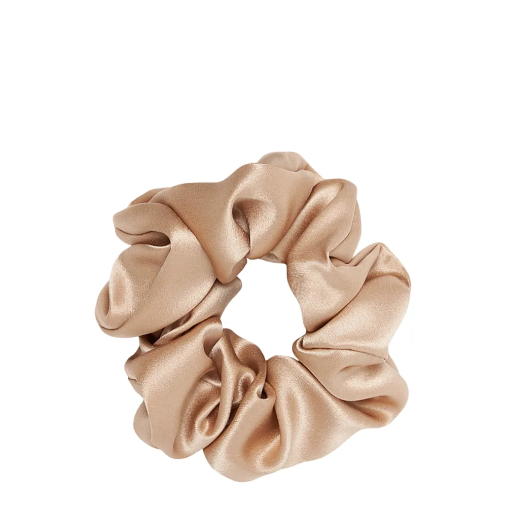 Резинка для волос Almania Scrunchie шёлковая атласная, цвет золотой