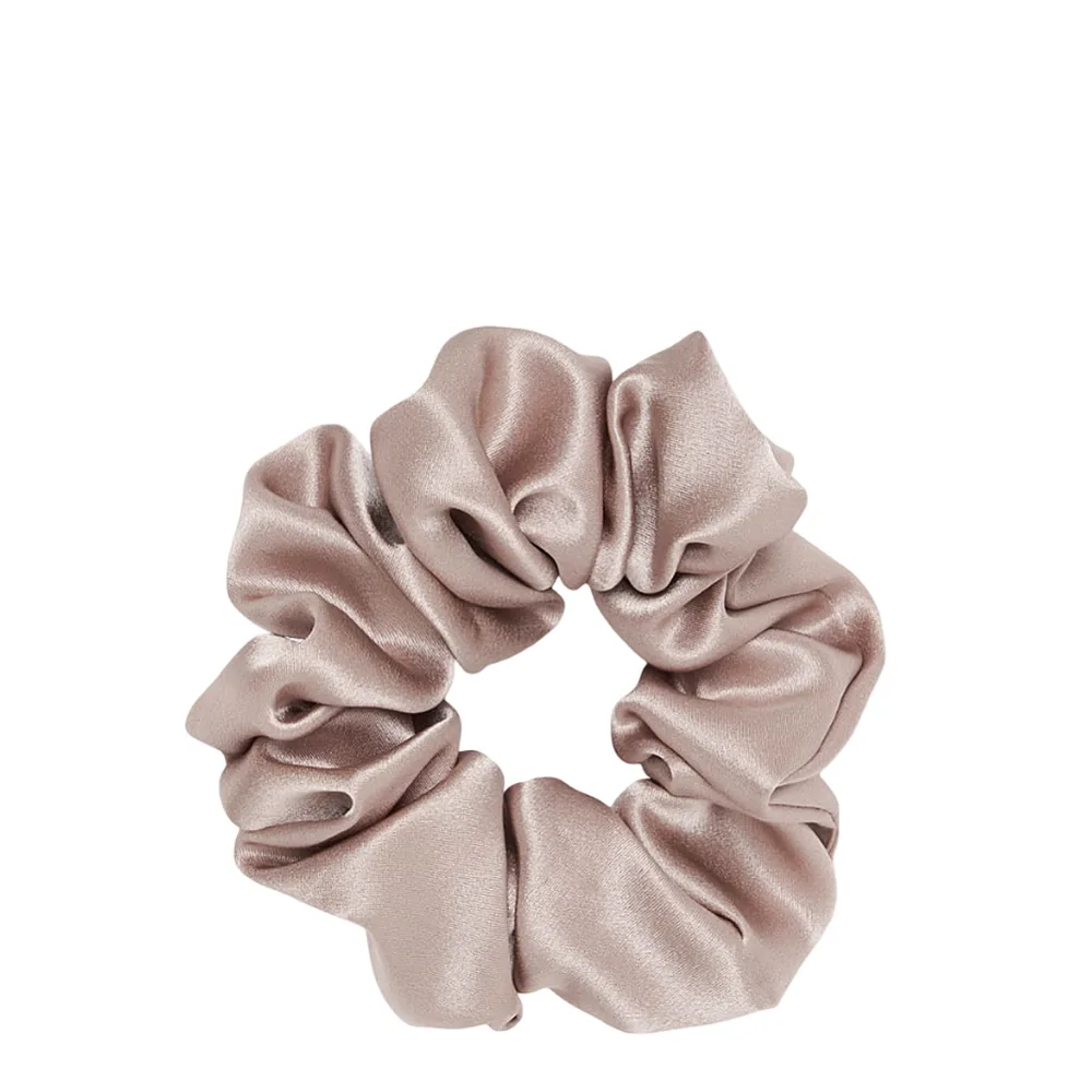 Резинка для волос Almania Scrunchie шелковая сатиновая, бережная к волосам, оттенок розовое золото