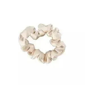 Резинки для волос Mexmo Scrunchie Medium шелковые, светло-бежевые, набор 2 шт