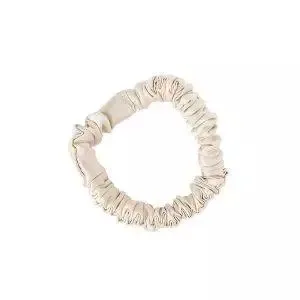 Набор резинок для волос Mexmo Scrunchie Small шелковые, светло-бежевые, узкие 1 см, 2 шт