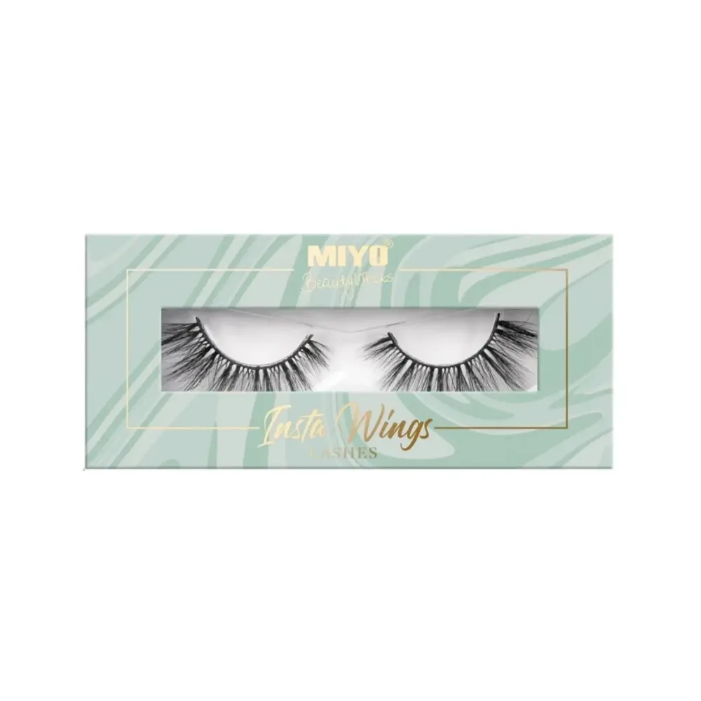 Ресницы накладные на ленте Miyo X BEAUTYVTRICKS Insta Wings Lashes Foxy лисий эффект, тонкая лента, многоразовые