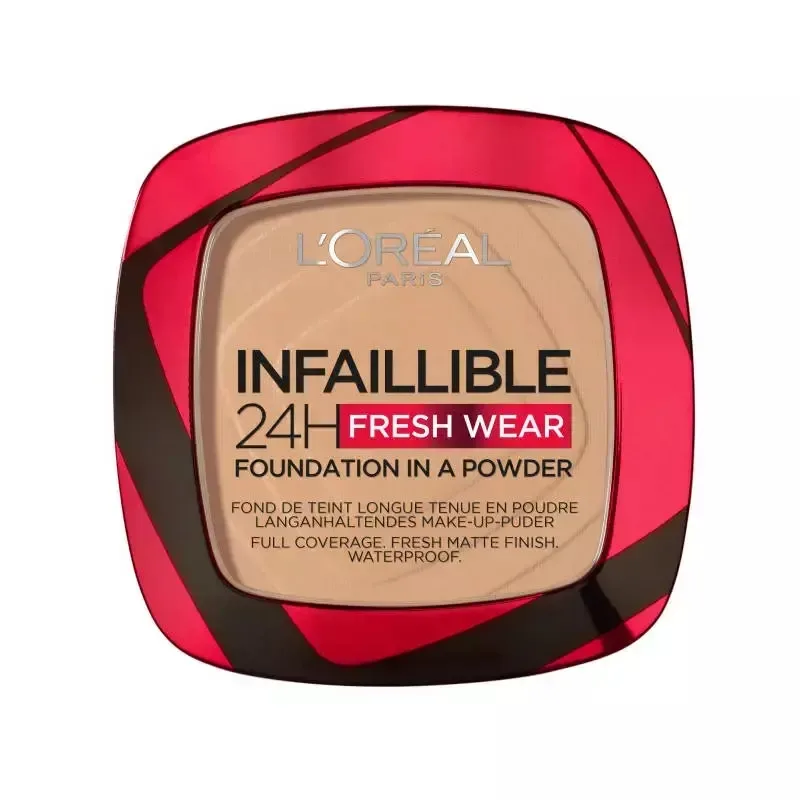 Пудра тональная L'Oreal Paris Infaillible 24H Fresh Wear 140 Golden Beige тёплая стойкая