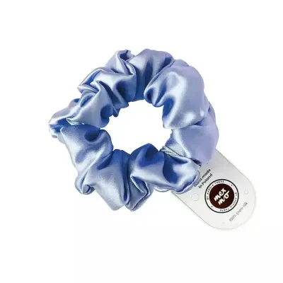 Резинка для волос Mexmo Scrunchie Normal шелковая, серо-голубой оттенок Dove Blue