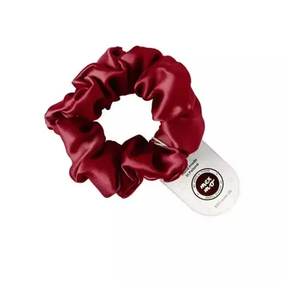Резинка для волос Mexmo Scrunchie Normal шелковая, бережная фиксация, оттенок Burgundy