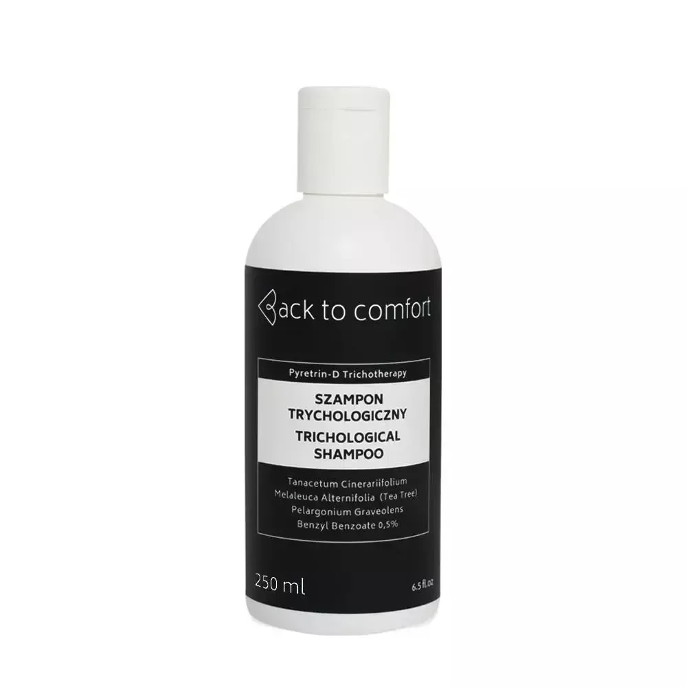 Шампунь трихологический Back to comfort Pyretrin-D Trichotherapy против зуда и жирности, 250 мл