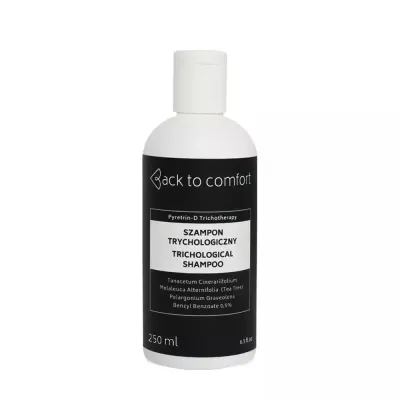 Шампунь трихологический Back to comfort Pyretrin-D Trichotherapy против зуда и жирности, 250 мл
