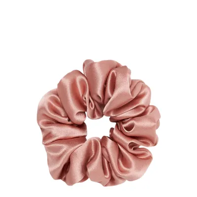 Резинка для волос Almania Scrunchie из 100% шелка, бережная фиксация, пыльно-розовая