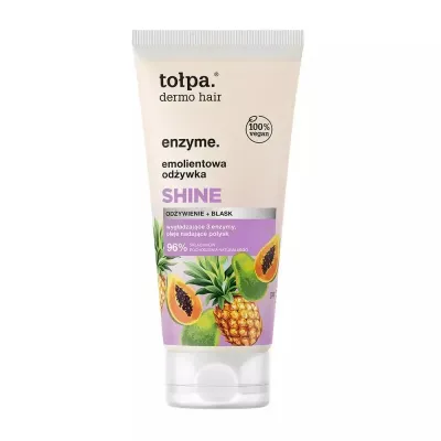 Кондиционер для волос Tolpa Dermo Hair Enzyme Shine энзимный для гладкости и блеска, 200 мл
