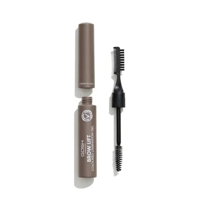 Гель для бровей Gosh Brow Lift Lamination Gel 001 Grey Brown ламинирующий, фиксация на весь день