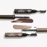 Гель для бровей Gosh Brow Lift Lamination Gel 001 Grey Brown ламинирующий, фиксация на весь день — фото 3