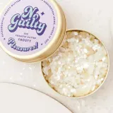 Биоблёстки для лица и тела Ministerstwo Dobrego Mydla Facegroovin's glitter Frosty из целлюлозы, без пластика, снежно-серебристый оттенок — фото 2