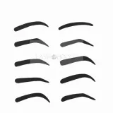 Штамп для бровей Lash Brow Eyebrows Stamp с тенями и 10 трафаретами, оттенок Neutral Brown — фото 2