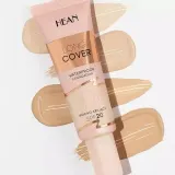 Тональный крем Hean Long Cover Waterproof C1 Ivory плотное покрытие, водостойкий, 25 мл — фото 3