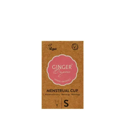 Чаша менструальная GingerOrganic многоразовая, медицинский термопластик, размер S