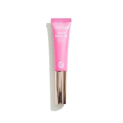Румяна для лица Gosh Matte Blush Up кремовые матовые с аппликатором, тон 001 Hot Pink