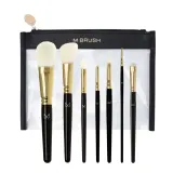 Набор кистей для макияжа M BRUSH by Maxineczka Base Set 7 штук для лица и глаз, саше 24,5 х 18 см — фото 1