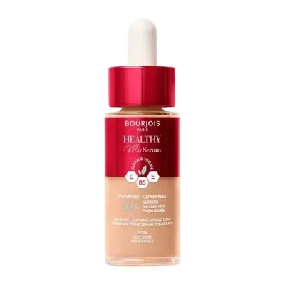 Тональная основа Bourjois Healthy Mix 55 Deep Beige сыворотка сияющая, 30 мл