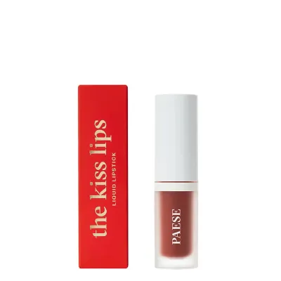 Жидкая помада Paese The Kiss Lips 04 Rusty Red матовая, ржаво-красный оттенок, 3,4 мл
