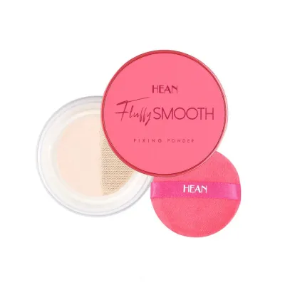 Пудра рассыпчатая Hean FLUFFY SMOOTH fixing powder разглаживающая, матовый финиш, 8 г