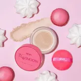 Пудра рассыпчатая Hean FLUFFY SMOOTH fixing powder разглаживающая, матовый финиш, 8 г — фото 6