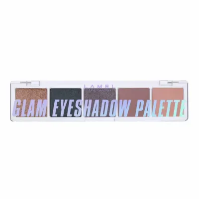 Палетка теней для век LAMEL GLAM 401 нейтральные оттенки, 5 цветов