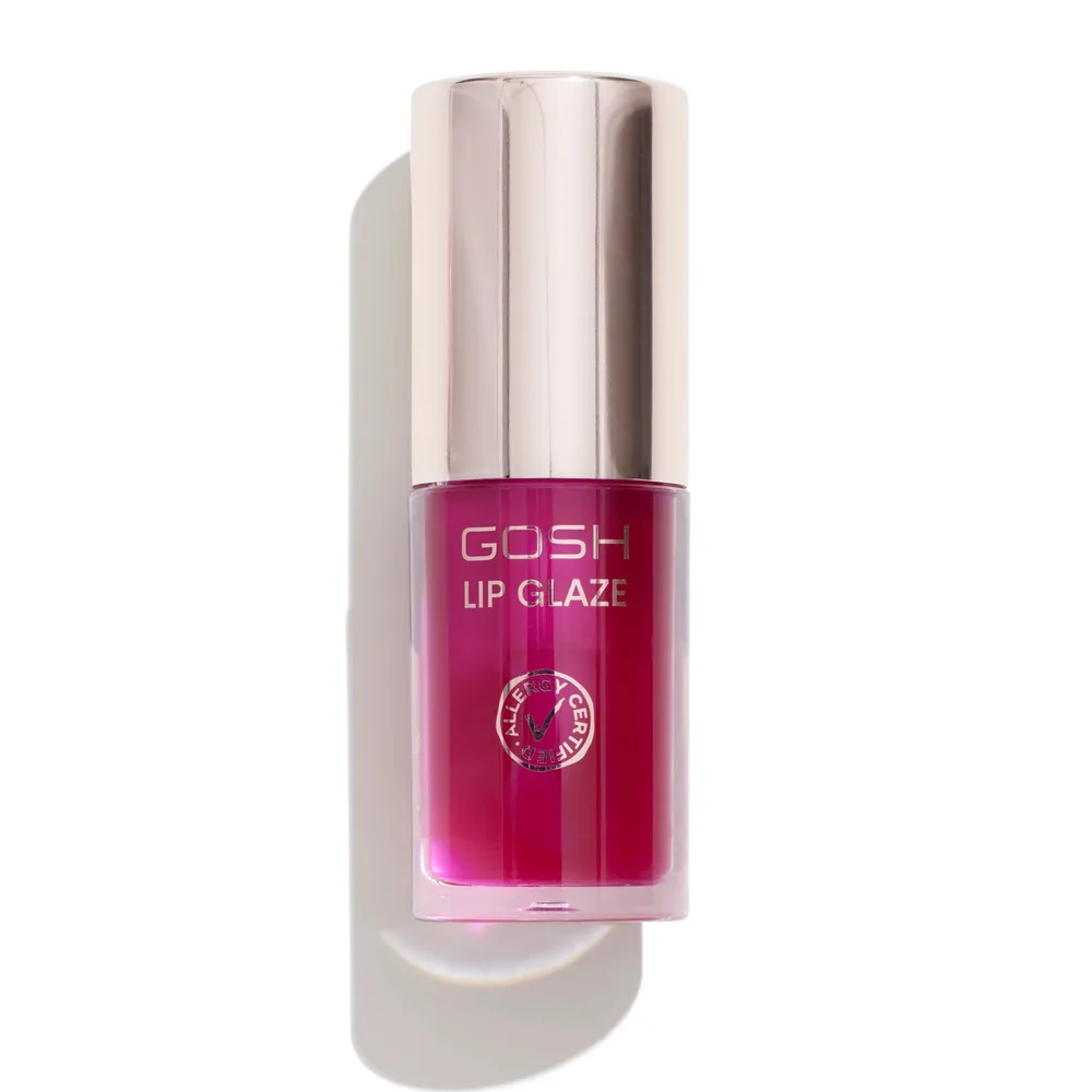Масло для губ Gosh Lip Glaze 002 Wild Berry питательное, неклейкий глянцевый блеск, 5,5 мл