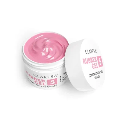 Гель строительный Claresa Nails Rubber Gel 05 нюдовый камуфляж, самовыравнивающаяся масса, для наращивания